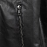 Serena Women's Black Asymmetrical Leather Jacket