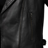 Jolene Women's Asymmetrical Zipper Leather Jacket