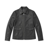 Yolanda Women's Center-Zip Leather Jacket