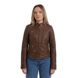 Alessandra Women's Lambskin Moto Jacket