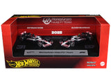MoneyGram Haas F1 Team Formula One F1 World Championship (2025) 2 Piece Set Diecast Model Cars by Hot Wheels