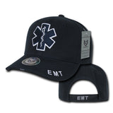 Deluxe Law Enf. Caps, Emt Cross, Navy
