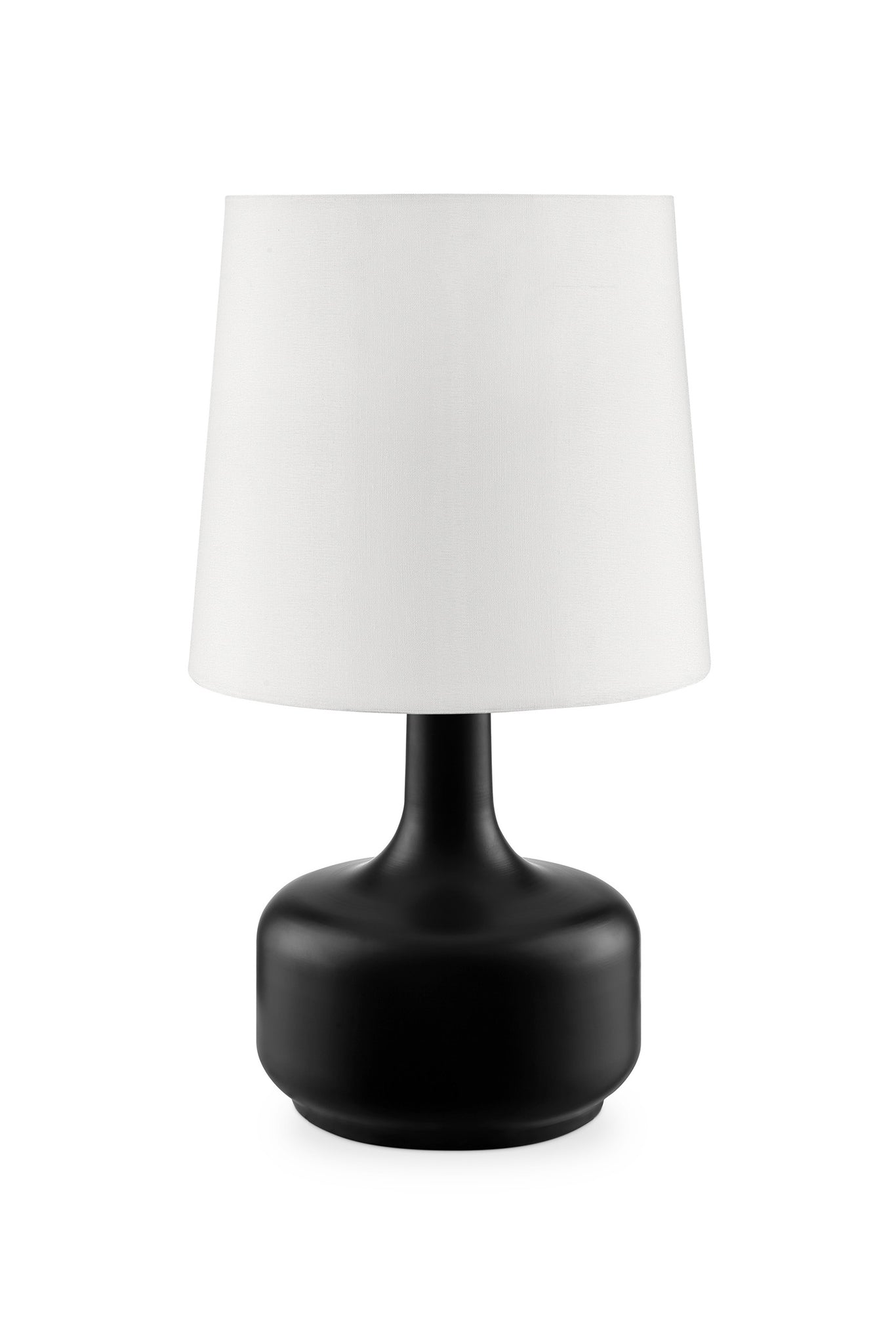 17.25'' Tall ''Cheru'' Modern Mid-Century Touch On Table Lamp, Powder Black