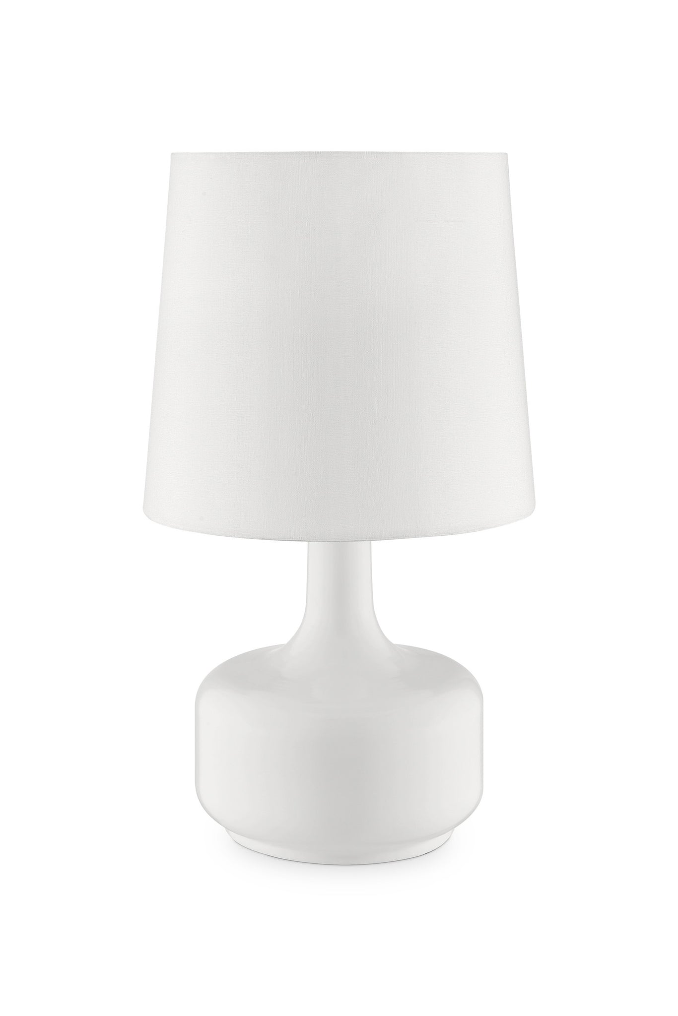 17.25'' Tall ''Cheru'' Modern Mid-Century Touch On Table Lamp, Powder White