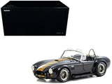 Shelby Cobra 427 S/C Black with Gold Stripes 1/18 Diecast Model Car by Kyosho