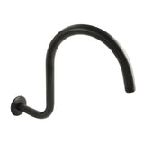 Kingston Brass K114C0 Restoration 14Inch Shower Arm and Flange, Matte Black