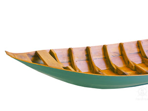 Small South East Asia Sampan Boat Teal Bottom