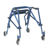 Nimbo 2G Lightweight Posterior Walker With Seat, Medium, Knight Blue