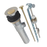 Kingston Brass KB1004 Brass PopUp Drain with Overflow Hole, 22 Gauge, Polished Chrome/Polished Brass
