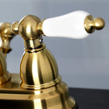Kingston Brass Kb1607Pl Heritage 4 In. Centerset Bathroom Faucet, Brushed Brass