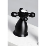 Kingston Brass Kb1790Axbs 8-Inch Widespread Kitchen Faucet With Brass Sprayer, Matte Black