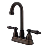 Kingston Brass Kb3495Al Restoration 4 Centerset Bar Faucet, Oil Rubbed Bronze