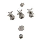 Kingston Brass Millennium Kb6328Zx 3-Handle Bidet Faucet, Brushed Nickel