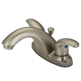 Kingston Brass Kb7648Ll 4 In. Centerset Bathroom Faucet, Brushed Nickel