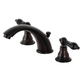 Kingston Brass Kb965Akl Duchess Widespread Bathroom Faucet With Plastic Pop-Up, Oil Rubbed Bronze