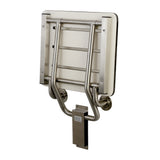 Kingston Brass Kbss1816 Adascape 18 X 16 Wall Mount Fold Down Shower Seat, Brushed Stainless Steel