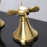 Kingston Brass Kc7067Bex Essex 8 In. Widespread Bathroom Faucet, Brushed Brass