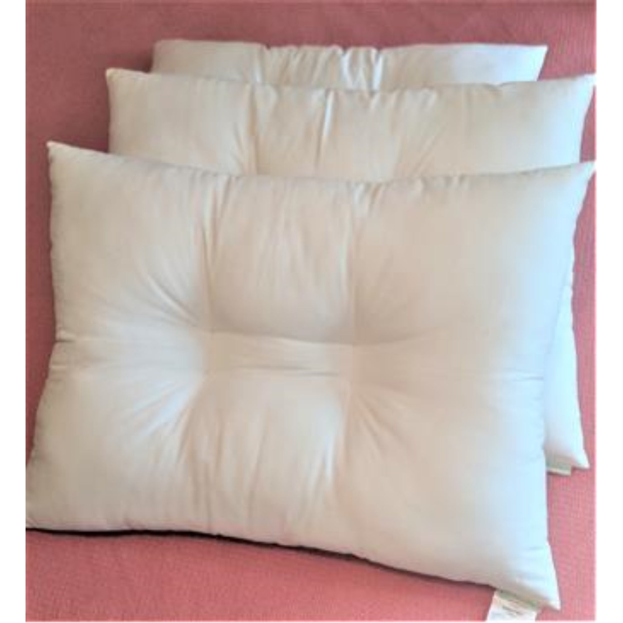 Kapok Kapillow Standard Med Pillow W/Zip In Org Sateen Sheeting Case