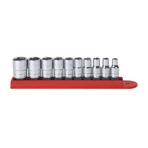 10Pc 1/4''Dr 6Pt Std Sae Sck Se