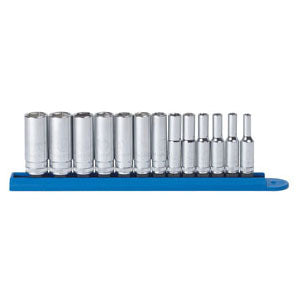 13Pc 1/4''Dr 6Pt Dp Mtr Sck Set