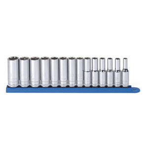 14Pc 3/8''Dr 6Pt Dp Mtr Sck Set