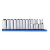 14Pc 3/8''Dr 6Pt Dp Mtr Sck Set