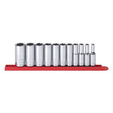 11Pc 3/8''Dr 6Pt Dp Sae Sck Set