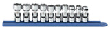 10Pc 3/8''Dr 6 Pt Flex Mm Sck S