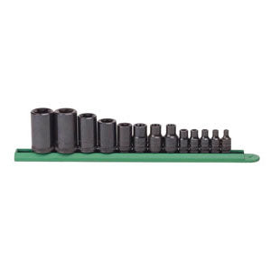 13Pc 1/4'' 3/8'' 1/2''Dr E Sck Se