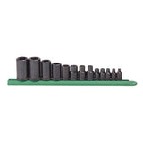 13Pc 1/4'' 3/8'' 1/2''Dr E Sck Se
