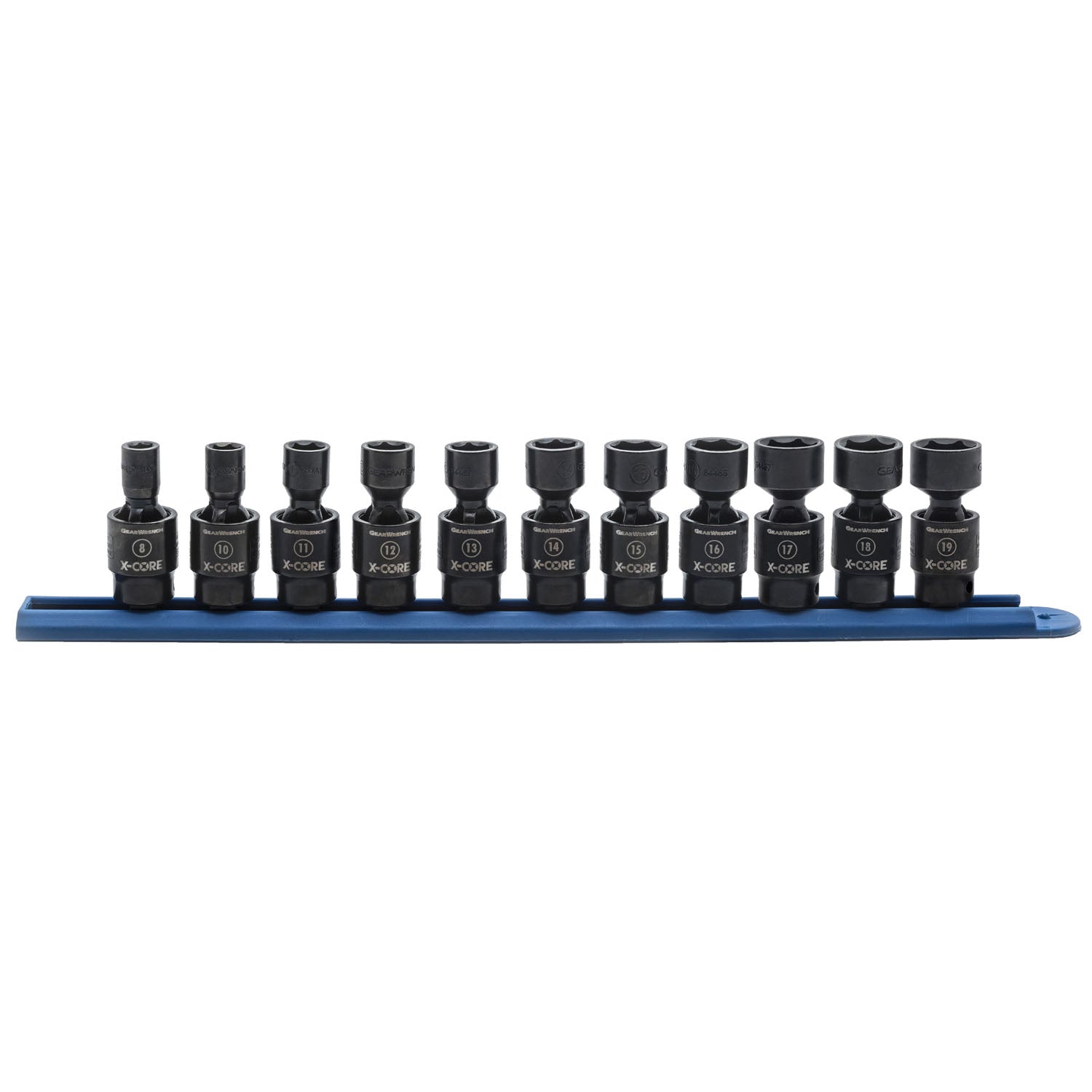 11 Pc. 3/8'' Drive 6 Point Standard X-Core Pinless Universal Impact Metric Socket Set