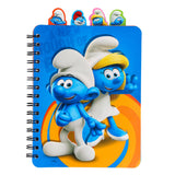 The Smurfs: A New Touch Of Blue 4-Tab Spiral Notebook With 160 Dotted Sheets