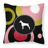 Caroline'S Treasures Kj1077Pw1414 Doberman Decorative Canvas Fabric Pillow, Large, Multicolor