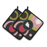 Caroline'S Treasures Maltese Pair Of Pot Holders Kj1141Pthd, 7.5Hx7.5W, Multicolor