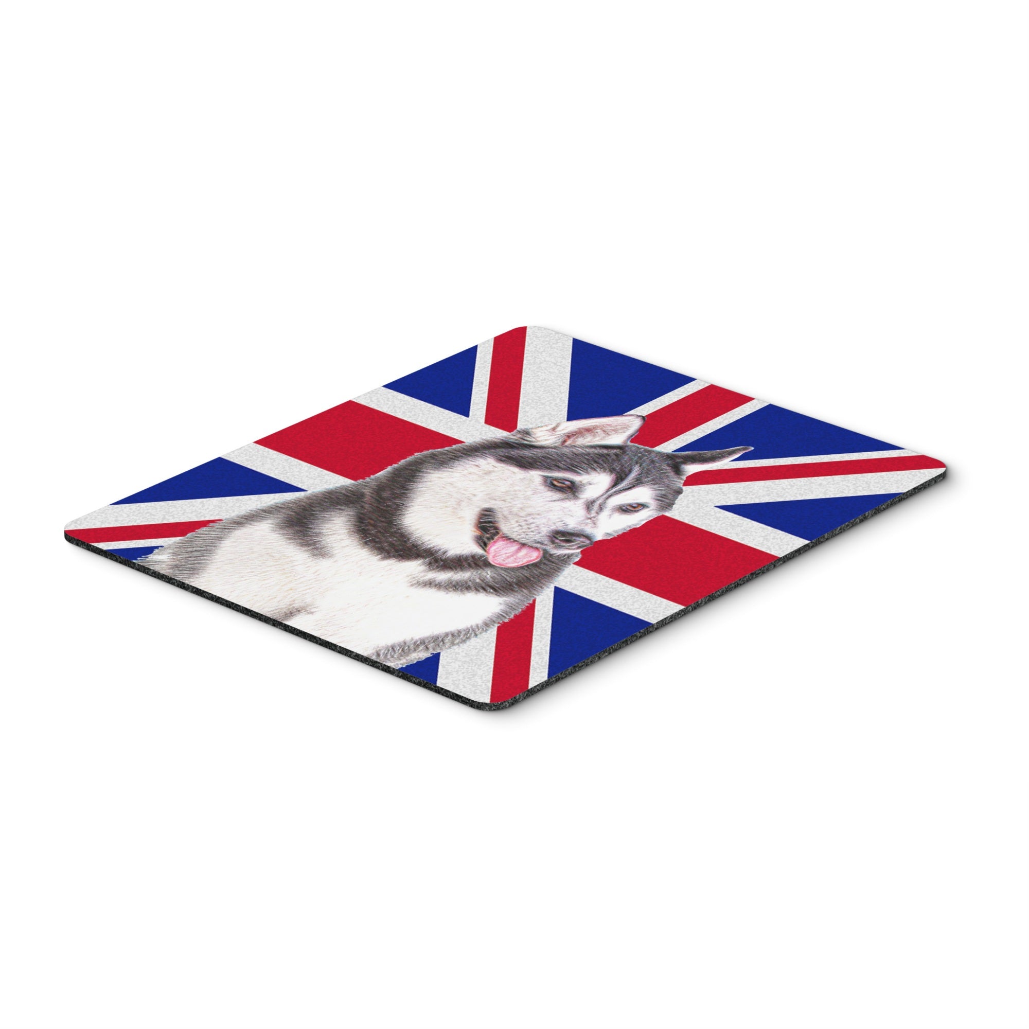 Caroline'S Treasures Alaskan Malamute With English Union Jack British Flag Mouse Pad/Trivet (Kj1161Mp)