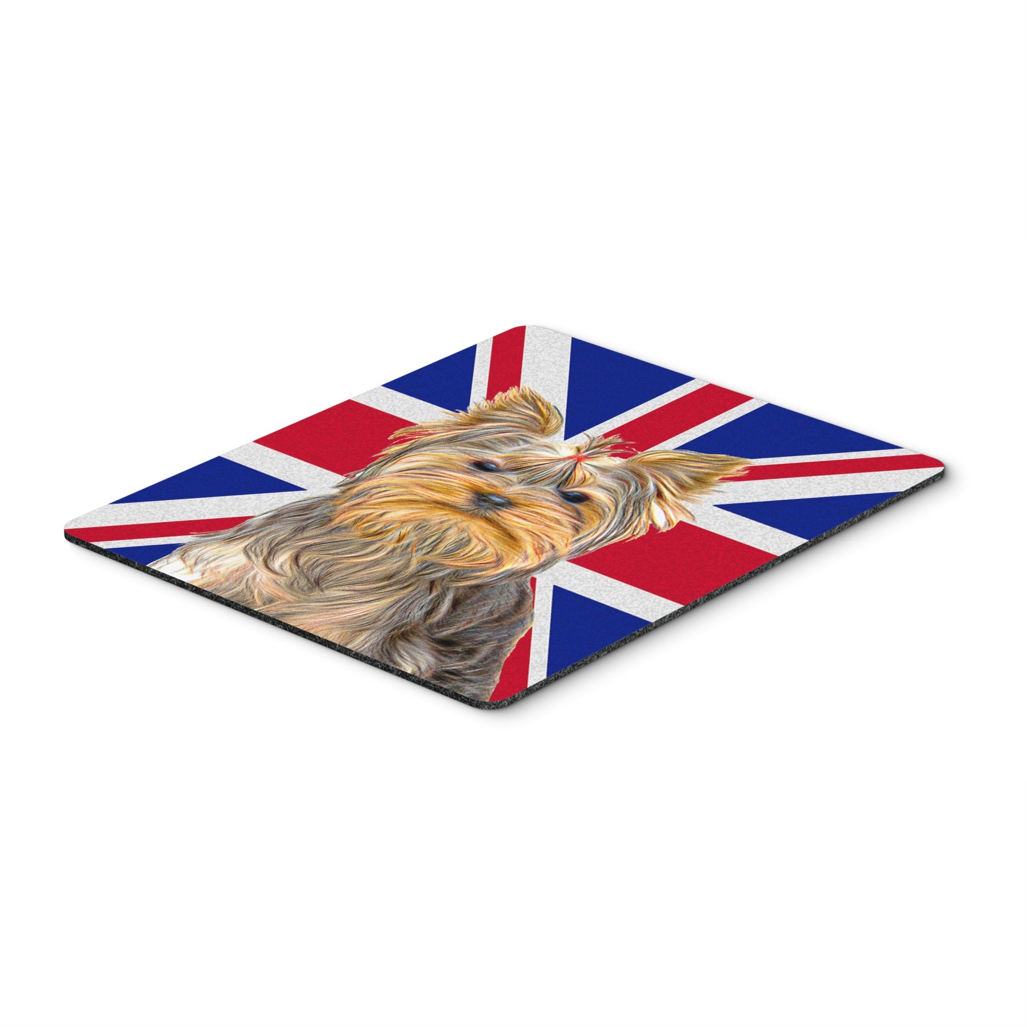 Caroline'S Treasures Yorkie/Yorkshire Terrier With English Union Jack British Flag Mouse Pad/Trivet (Kj1163Mp)