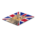 Caroline'S Treasures Yorkie/Yorkshire Terrier With English Union Jack British Flag Mouse Pad/Trivet (Kj1163Mp)