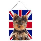 Caroline'S Treasures Yorkie Puppy/Yorkshire Terrier With English Union Jack British Flag Wall Or Door Hanging Prints, 16 X