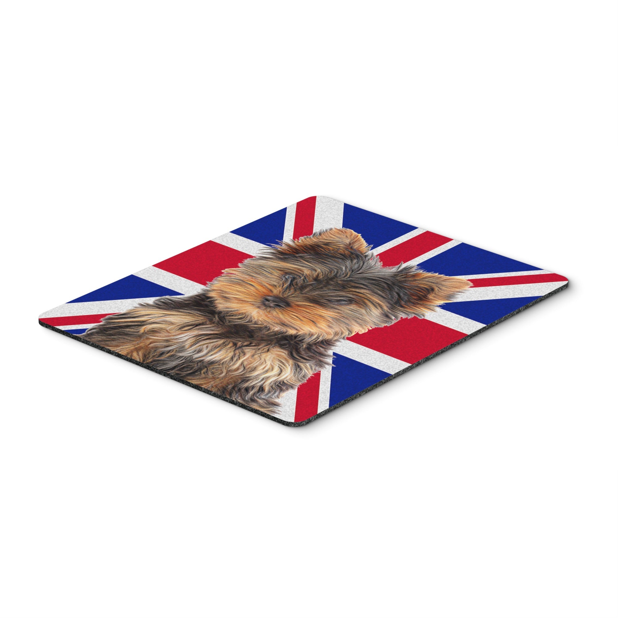 Caroline'S Treasures Yorkie Puppy/Yorkshire Terrier With English Union Jack British Flag Mouse Pad (Kj1167Mp)