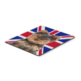 Caroline'S Treasures Yorkie Puppy/Yorkshire Terrier With English Union Jack British Flag Mouse Pad (Kj1167Mp)
