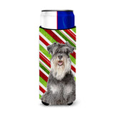 Candy Cane Holiday Christmas Schnauzer Ultra Beverage Insulators For Slim Cans Kj1171Muk
