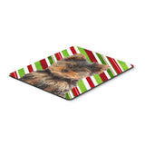 Caroline'S Treasures Candy Cane Holiday Christmas Yorkie Puppy/Yorkshire Terrier Mouse Pad/Trivet (Kj1174Mp)