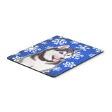 Caroline'S Treasures Winter Snowflakes Holiday Alaskan Malamute Mouse Pad/Hot Pad/Trivet (Kj1175Mp)