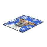 Caroline'S Treasures Winter Snowflakes Holiday Jack Russell Terrier Mouse Pad/Hot Pad/Trivet (Kj1176Mp)