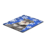 Caroline'S Treasures Winter Snowflakes Holiday Schnauzer Mouse Pad/Hot Pad/Trivet (Kj1178Mp)