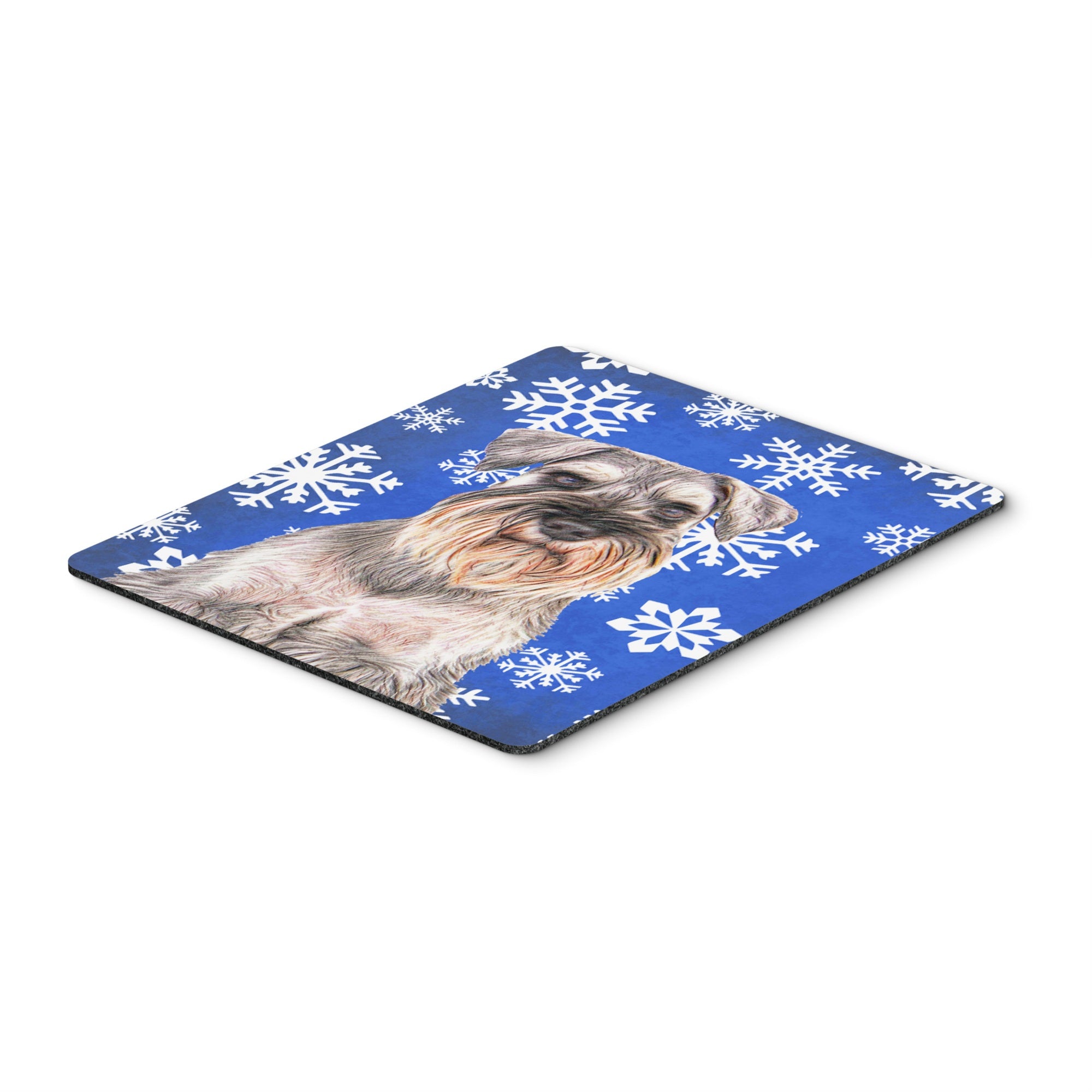 Caroline'S Treasures Winter Snowflakes Holiday Schnauzer Mouse Pad/Hot Pad/Trivet (Kj1179Mp)