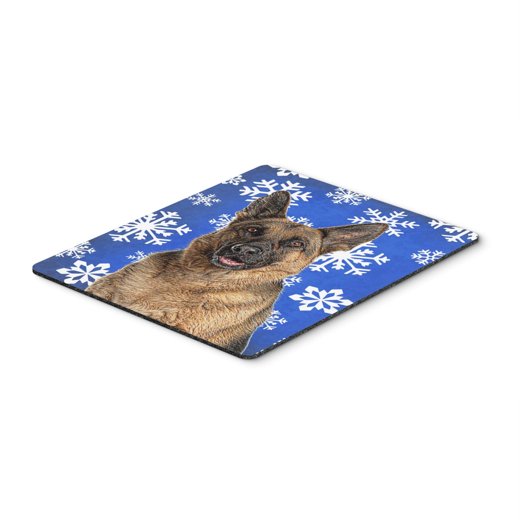 Caroline'S Treasures Winter Snowflakes Holiday German Shepherd Mouse Pad/Hot Pad/Trivet (Kj1180Mp)