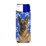 Winter Snowflakes Holiday German Shepherd Ultra Beverage Insulators For Slim Cans Kj1180Muk