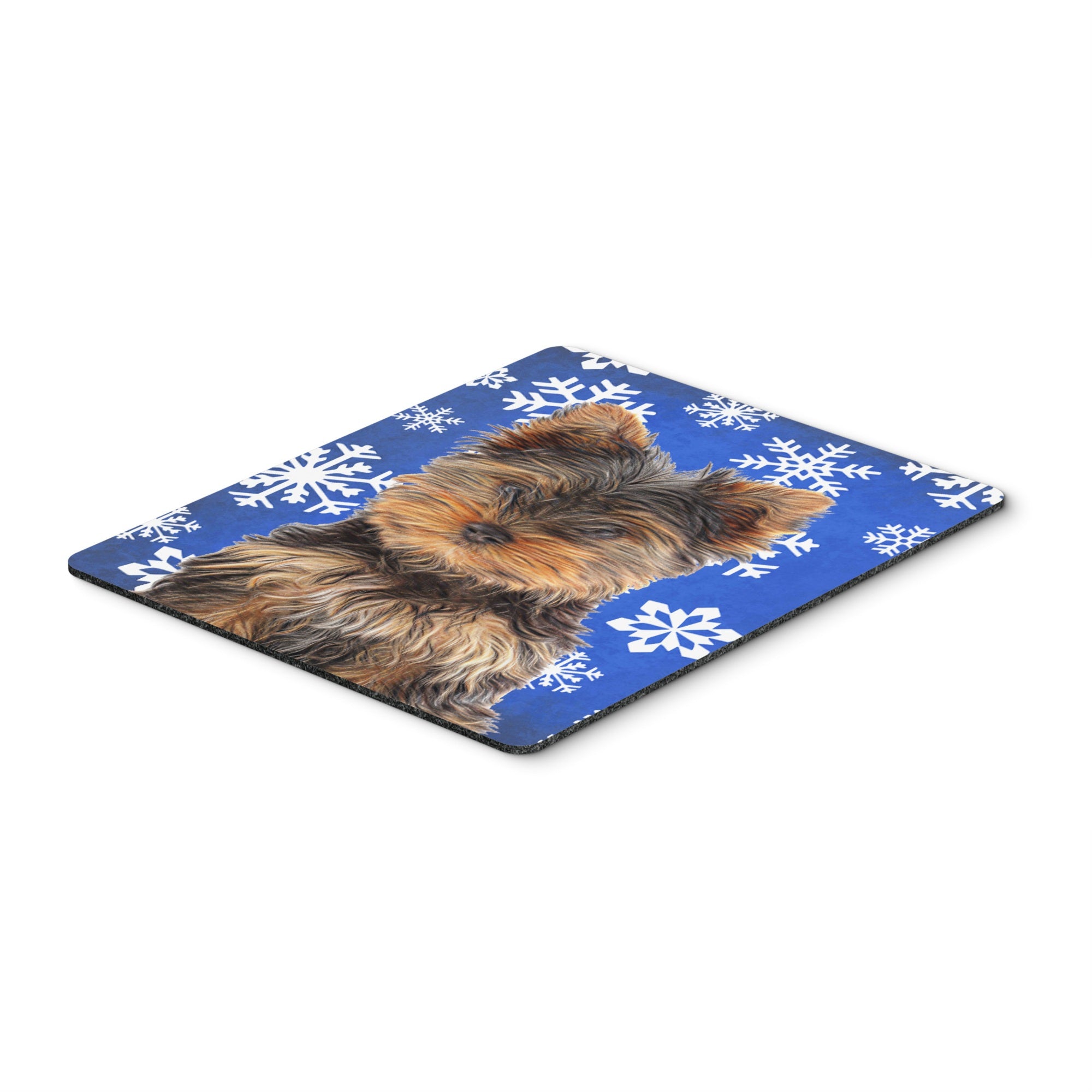 Caroline'S Treasures Winter Snowflakes Holiday Yorkie Puppy/Yorkshire Terrier Mouse Pad/Trivet (Kj1181Mp)