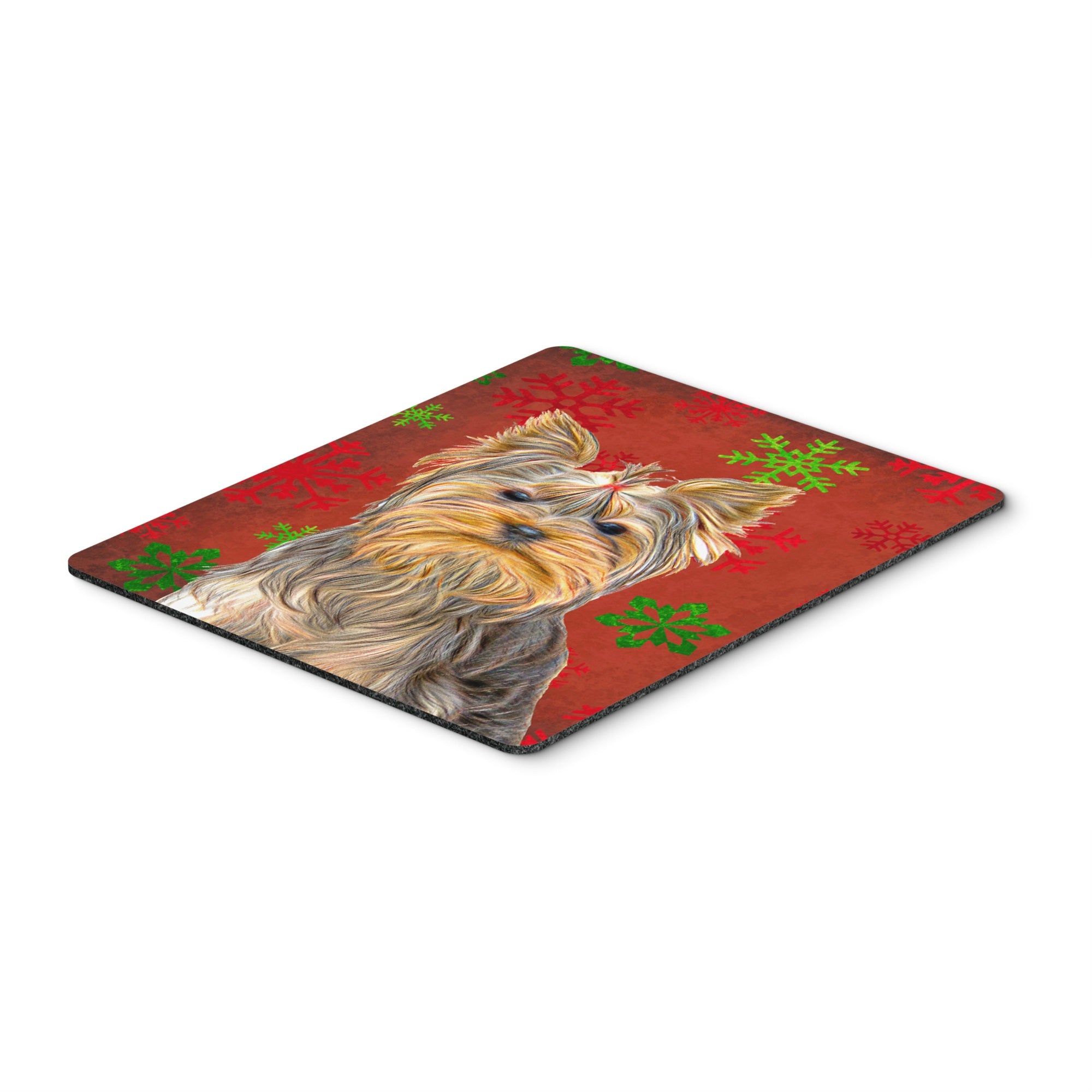 Caroline'S Treasures Red Snowflakes Holiday Christmas Yorkie/Yorkshire Terrier Mouse Pad/Trivet (Kj1184Mp)